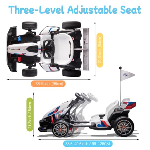 White 36V Electric Go Kart H4700