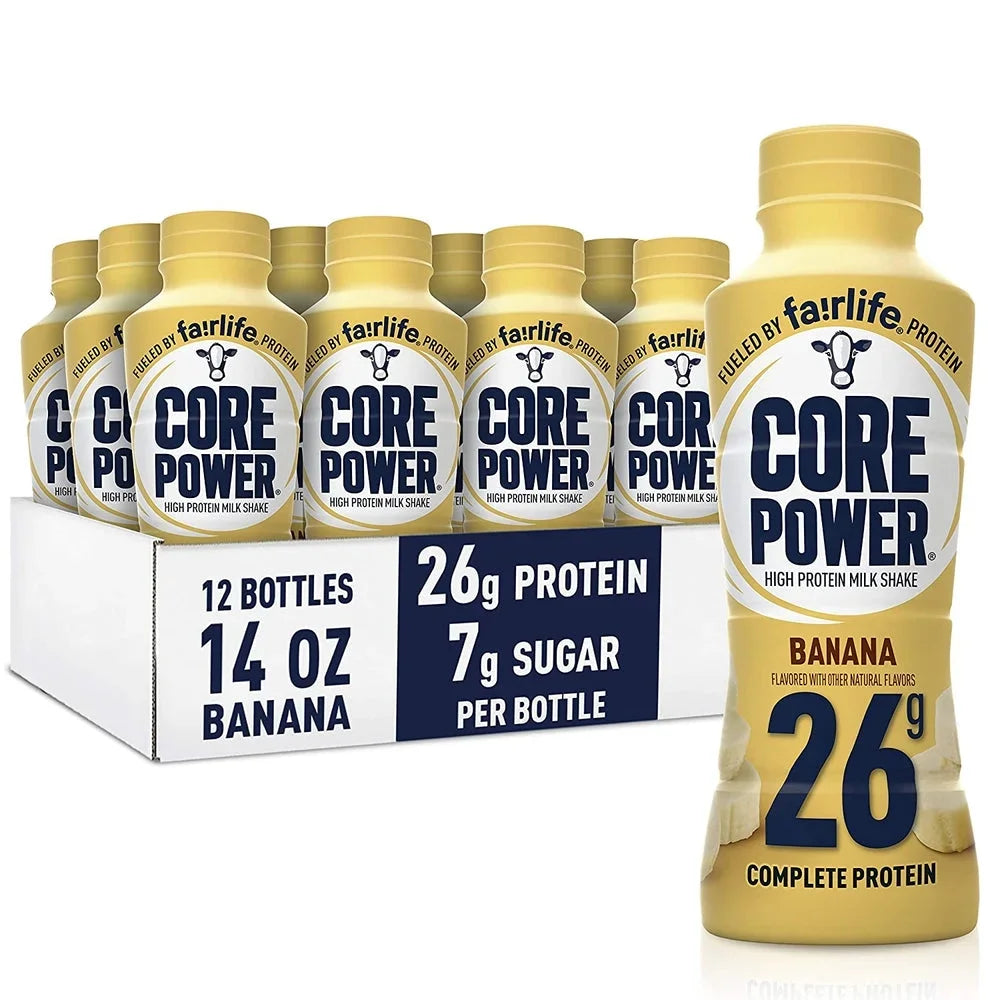 Banana & Strawberry Banana Protein Shakes 24 Bottle Pack V536956