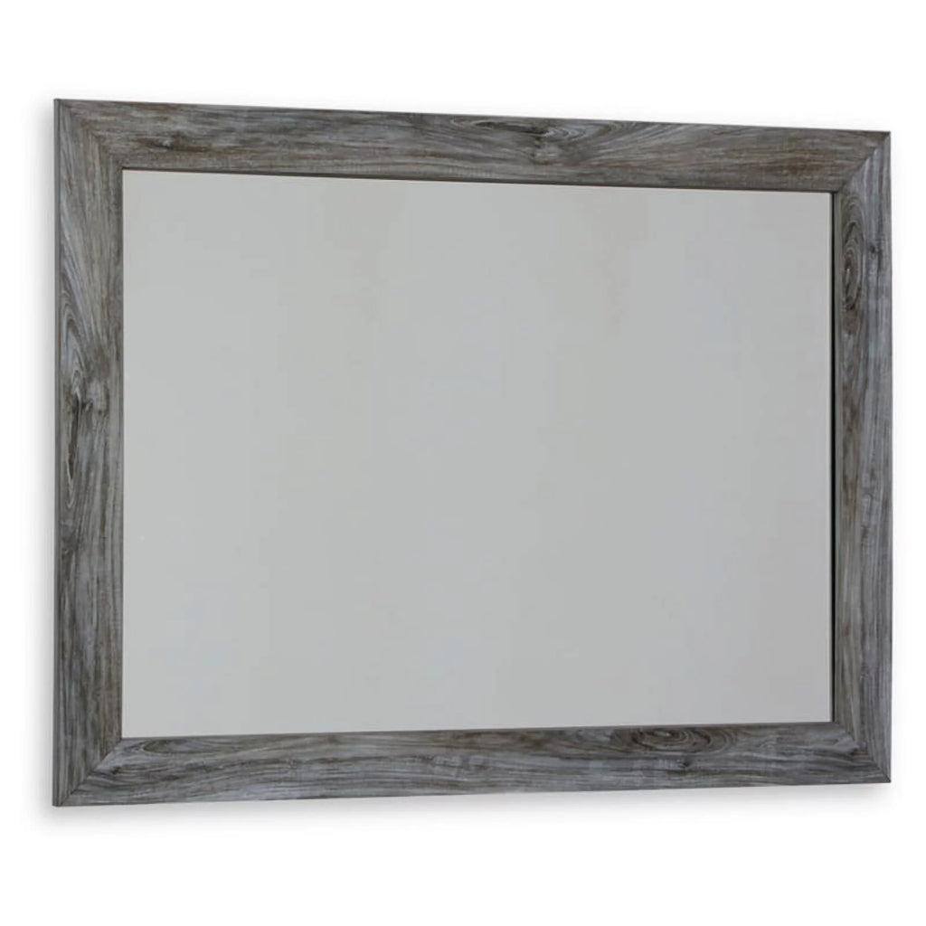 Wood Bedroom Mirror in Smoky Gray C2688