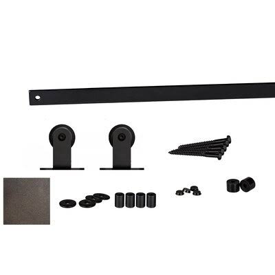 Painted Bronze Sliding Barn Door Hardware Kit K247521