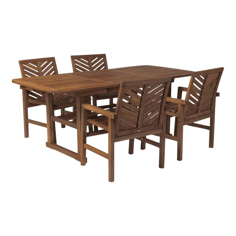 5 Piece Acacia Outdoor Dining Set Z998