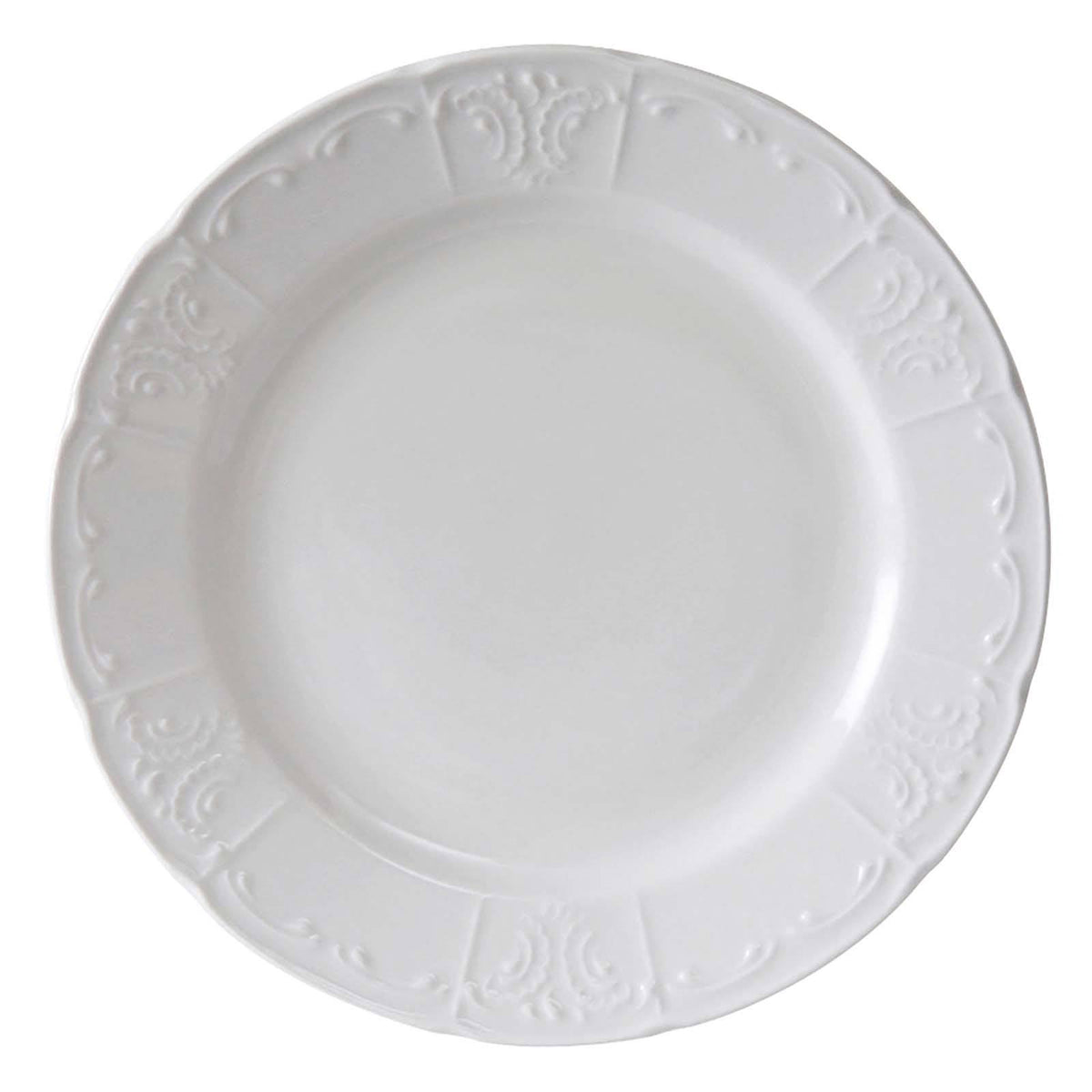 Bright White China Plate - 12/Case P433