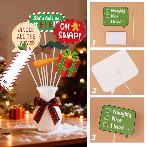 Christmas Photo Booth Props & Frame G539552