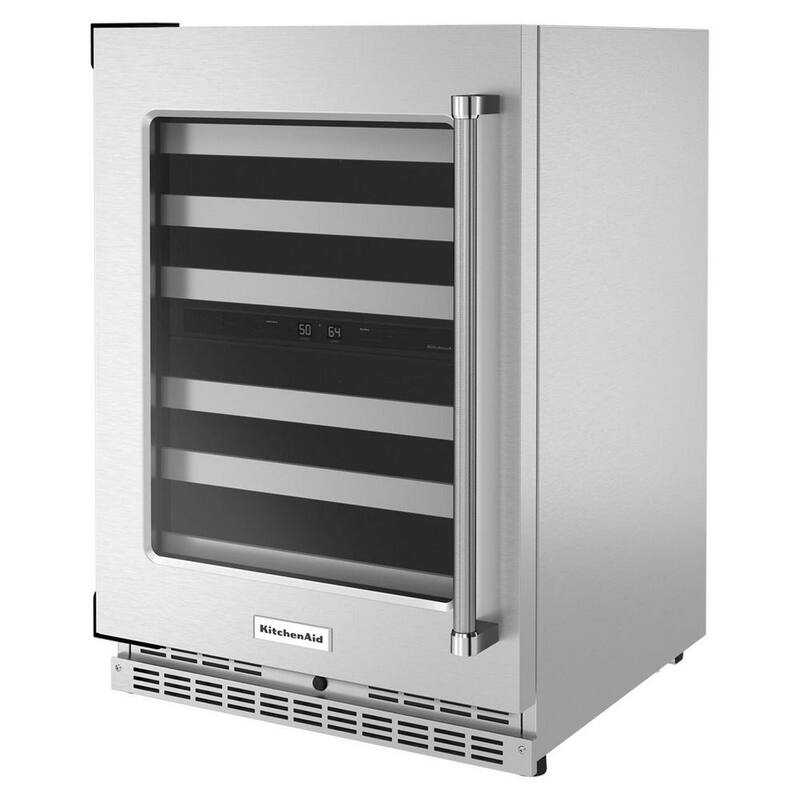 46-Bottle Built-In Undercounter Wine Cooler in Stainless Steel D657850