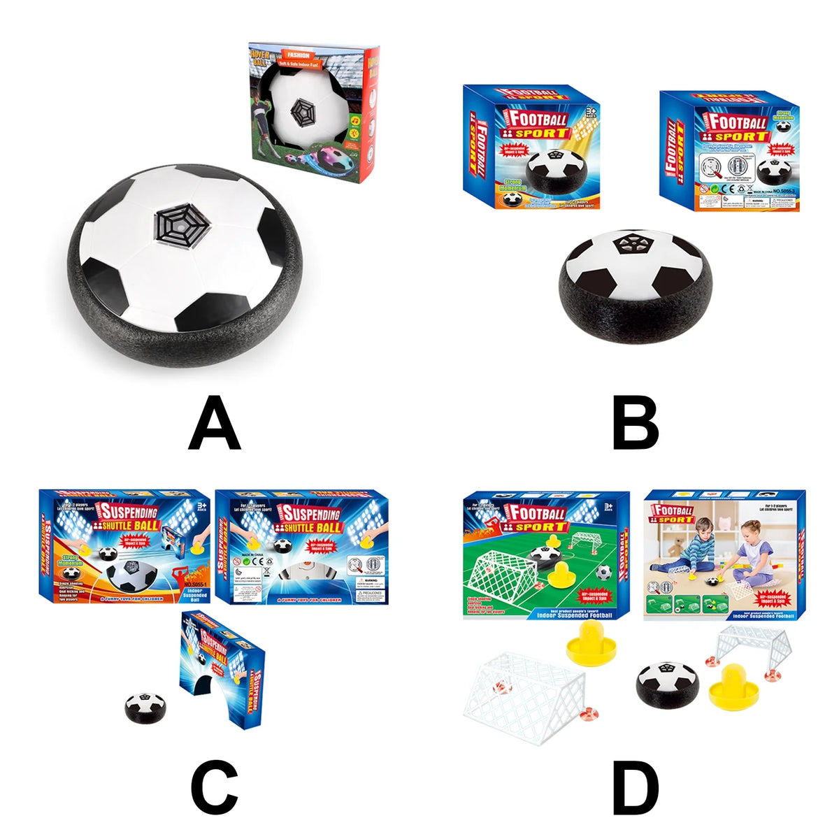 Hover Soccer Ball Air Floating Toy with Music LED Lights A771469