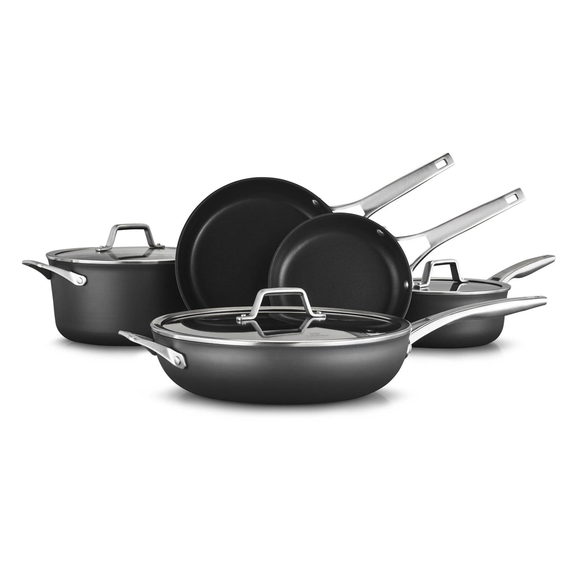 8-Piece Nonstick Cookware Set, Black D455