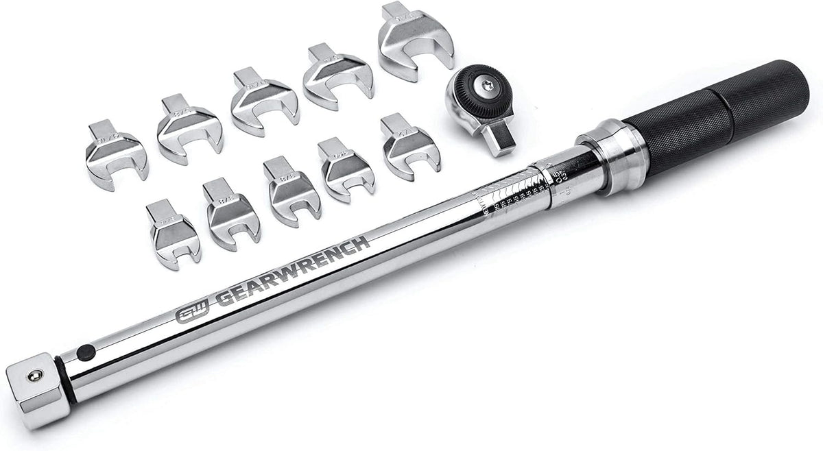 12 Pc. 3/8" Drive SAE Open End Interchangeable Torque Wrench Set K68137