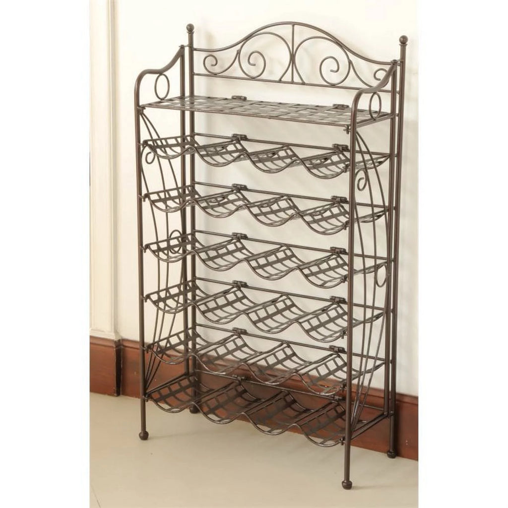 Iron 24-Bottle Wine Rack N482