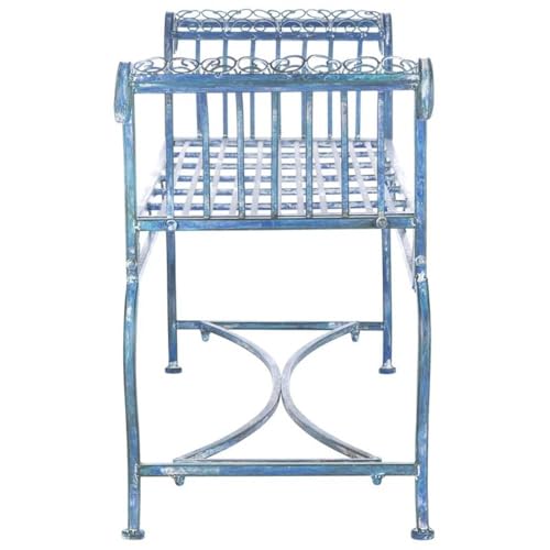 Antique White Outdoor Bench Z94927