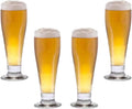 Pilsner Glasses Set 10.5 Oz Clear Set Of 4 C634