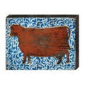 Cow Art on Board Wall Decor B36686
