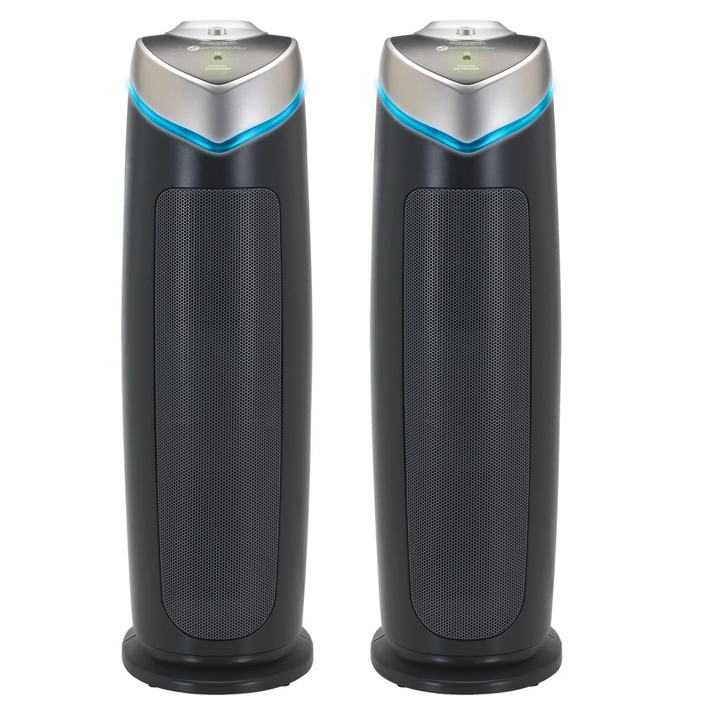 Tower Air Purifier with True HEPA Filter and UV-C Sanitizer, 2-Pack J142