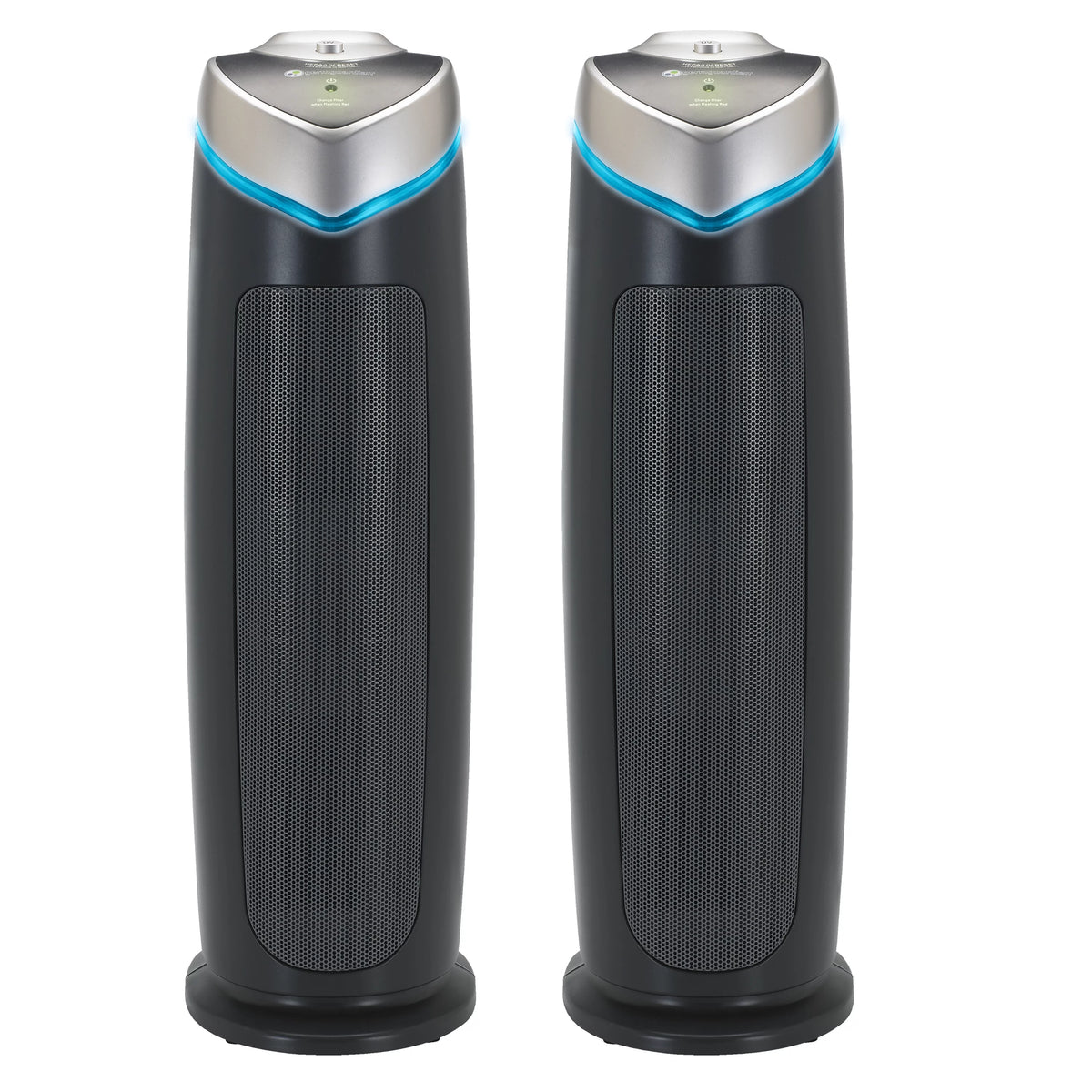 Tower Air Purifier with True HEPA Filter and UV-C Sanitizer, 2-Pack J142