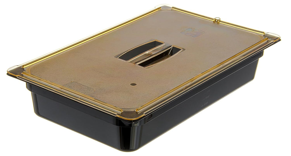 High-Heat Full-Size Food Pan, 12.7 qt, Black, Case of 6 Q2751