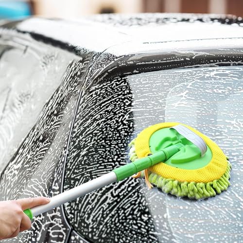 47" Car Wash Brush Mop Cleaning Tool with Long Handle M5301