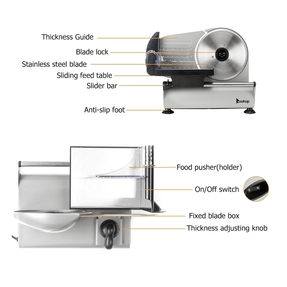 Semi-automatic Gear Cutter Vegetable Slicer, Electric Meat Slicer A57900