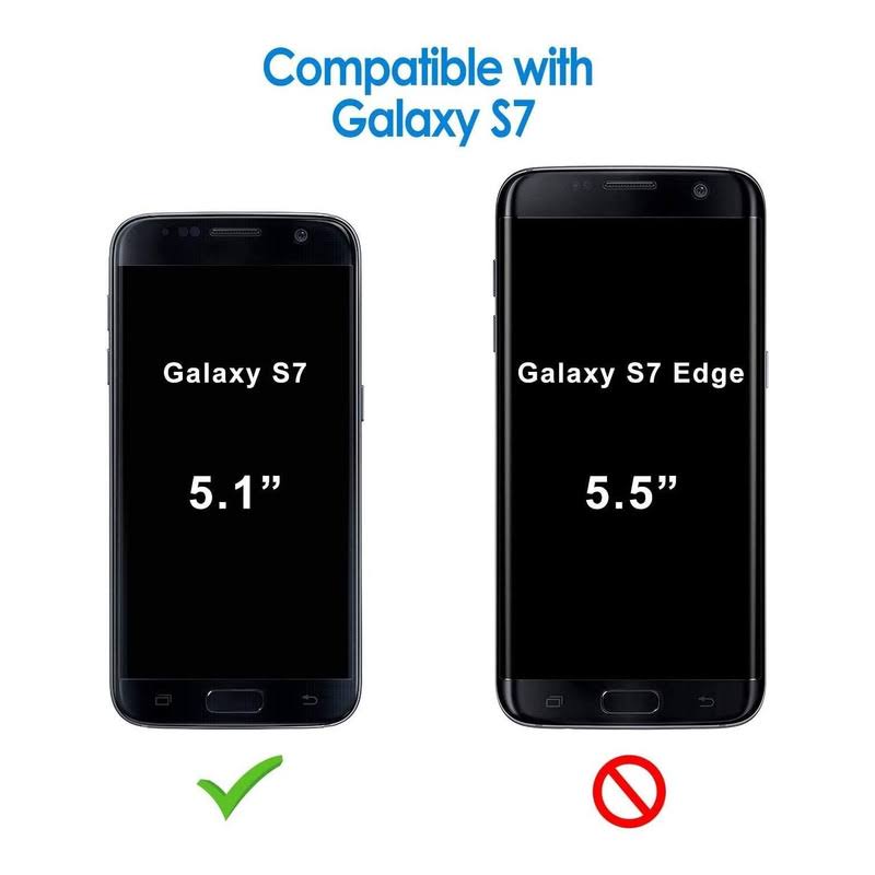Funda para Galaxy S7, Heavy Duty Full Body resistente 4 en 1 con clip de cinturón cubierta K8321