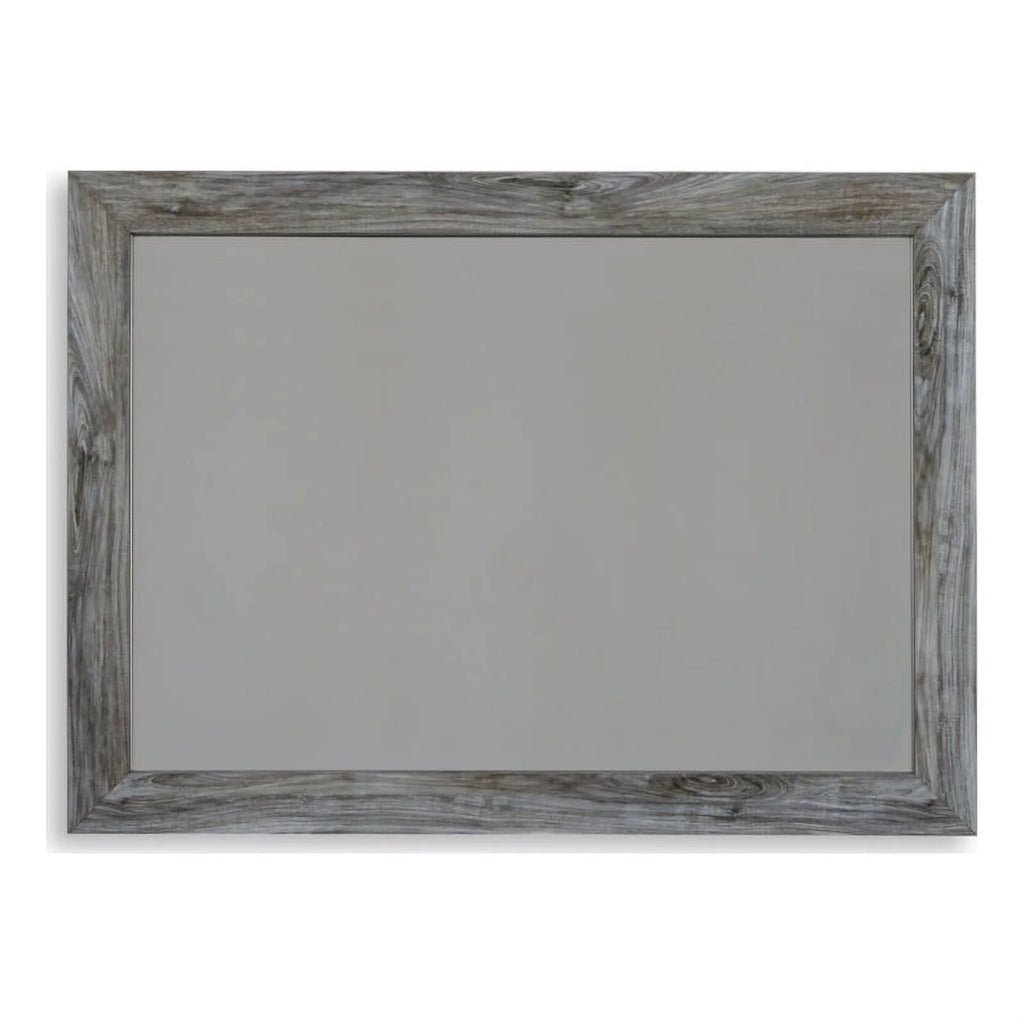 Wood Bedroom Mirror in Smoky Gray C2688