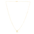 14k Yellow Gold Polished Initial Necklace With Lobster Clasp 18 Inch P332832