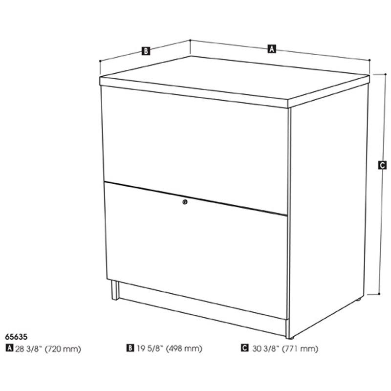 Deep Grey Lateral File Cabinet D20790