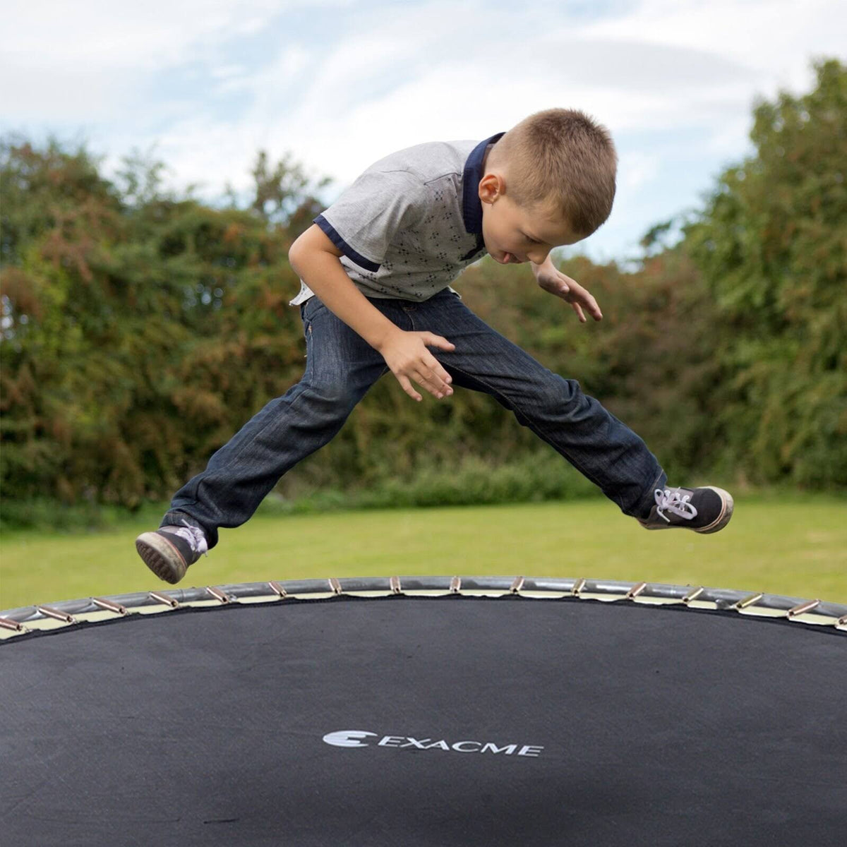 Net Ladder Basketball Hoop 8& Round Trampoline with Safety Enclosure J8774