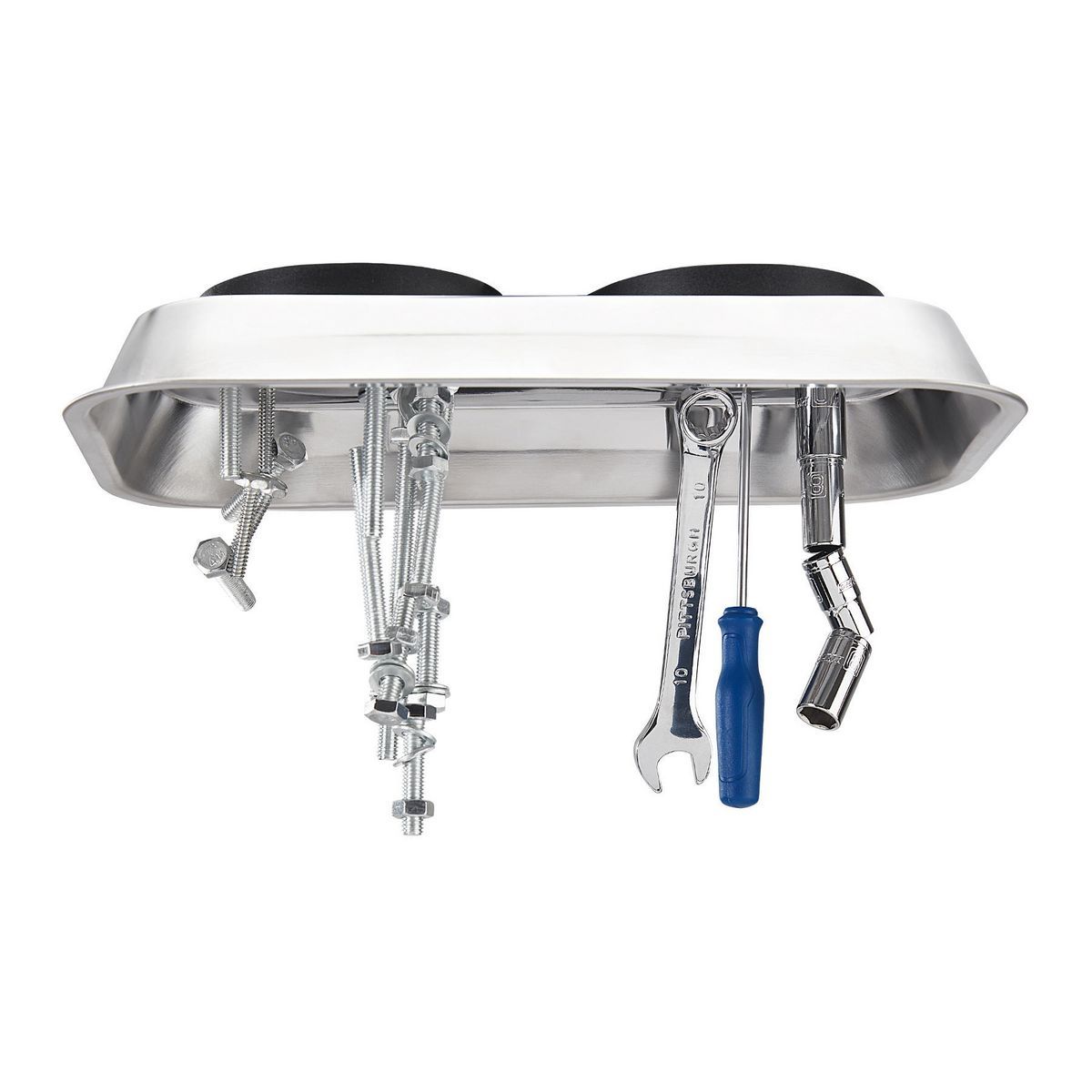 9-1/2 in. x 5-1/2 in. Magnetic Stainless Steel Parts Tray L701093
