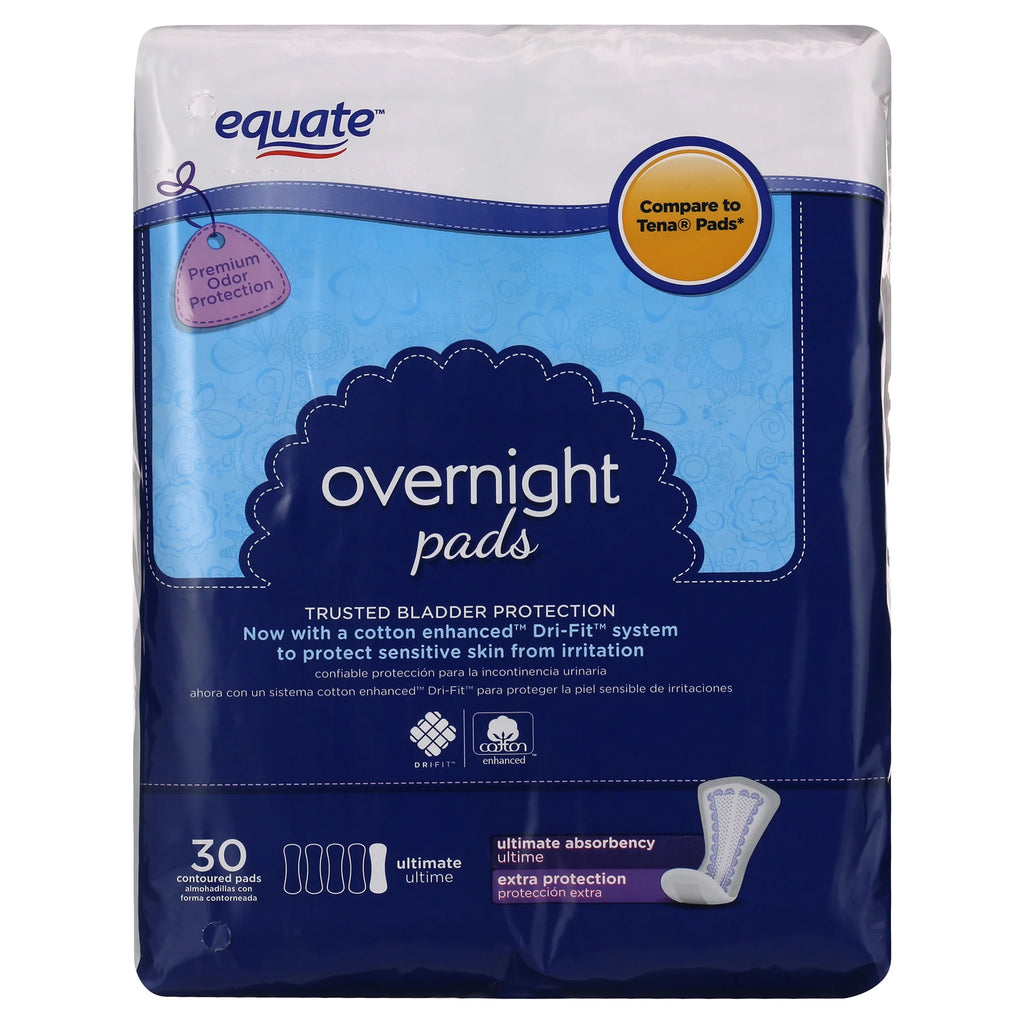Incontinence Pads, Ultimate Absorbency, Extra Coverage (120 Count) U546