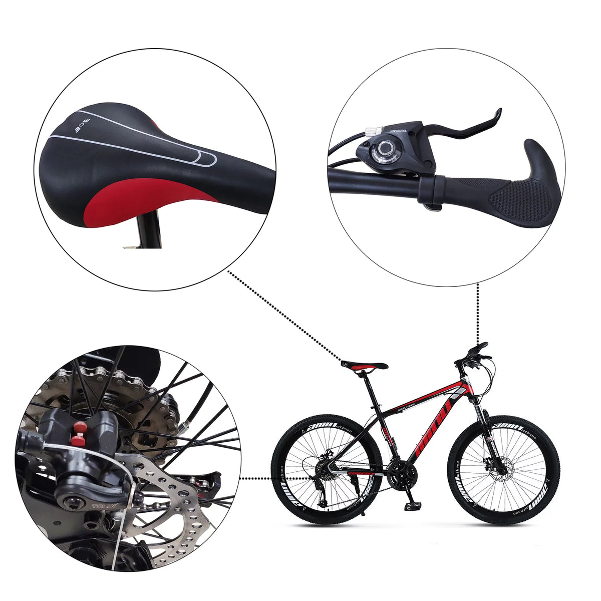 26-Inch Wheels 21 Speed Dual Disc Brake Mountain Bike N899