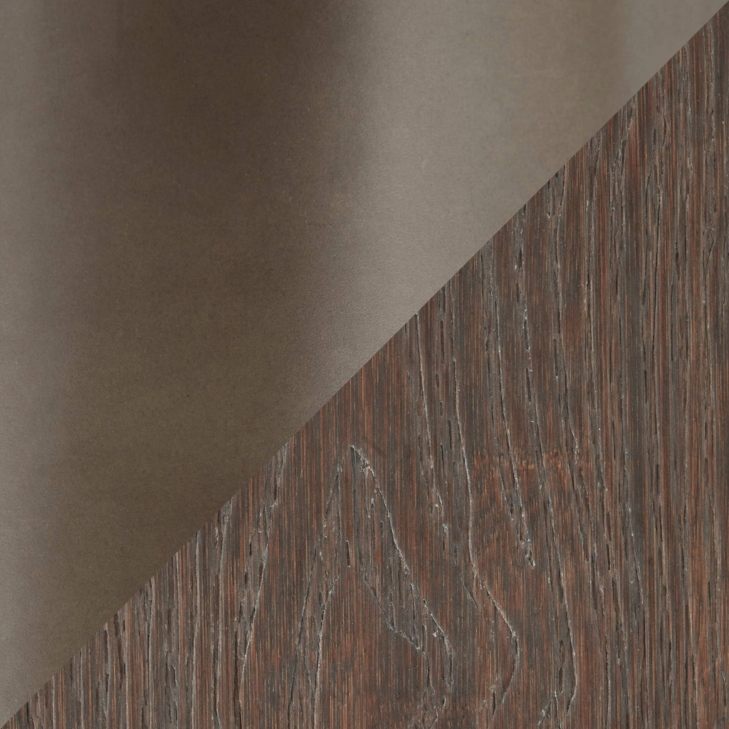 Industrial Wood and Metal End Table U422496