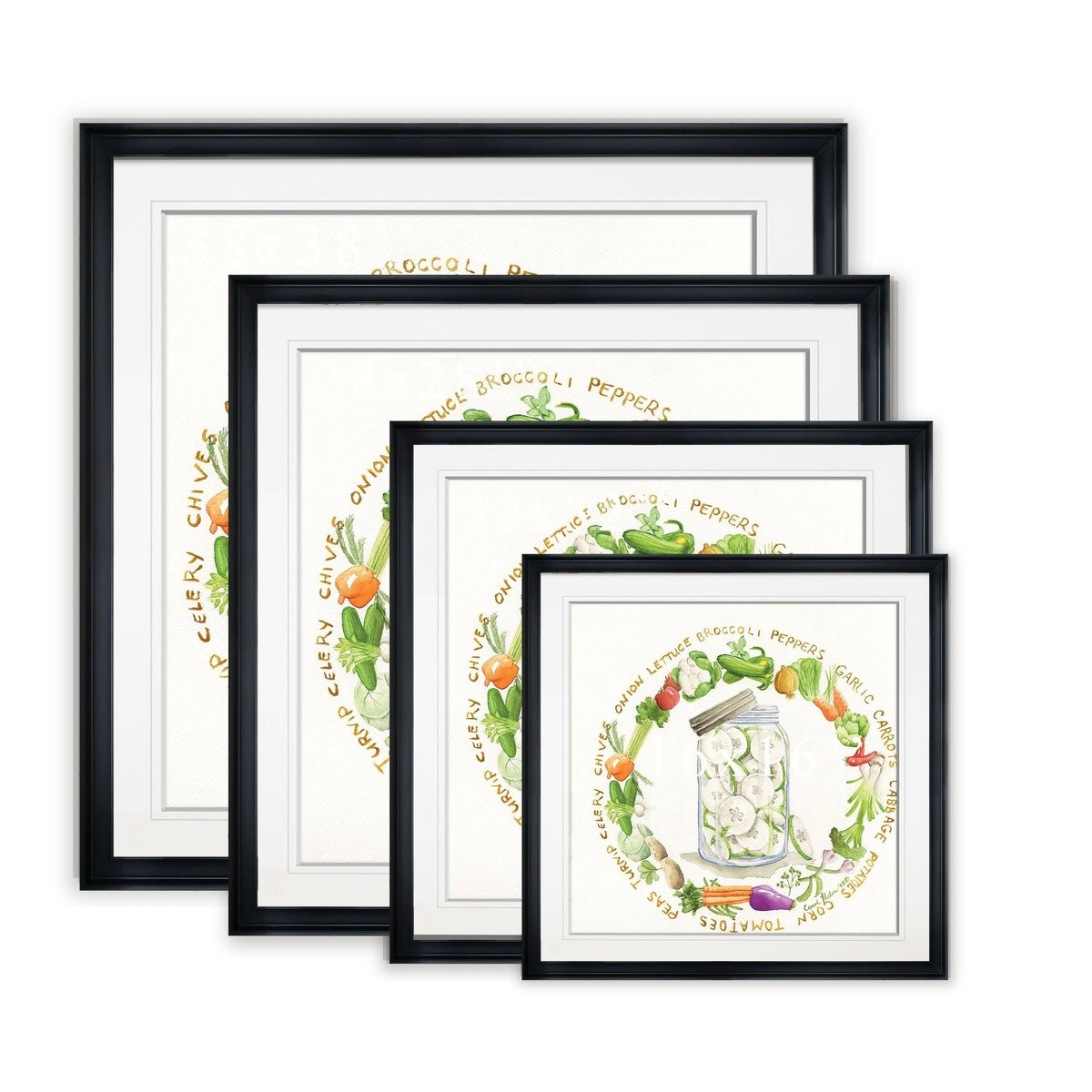 Framed Giclee Print 22X22 G4283