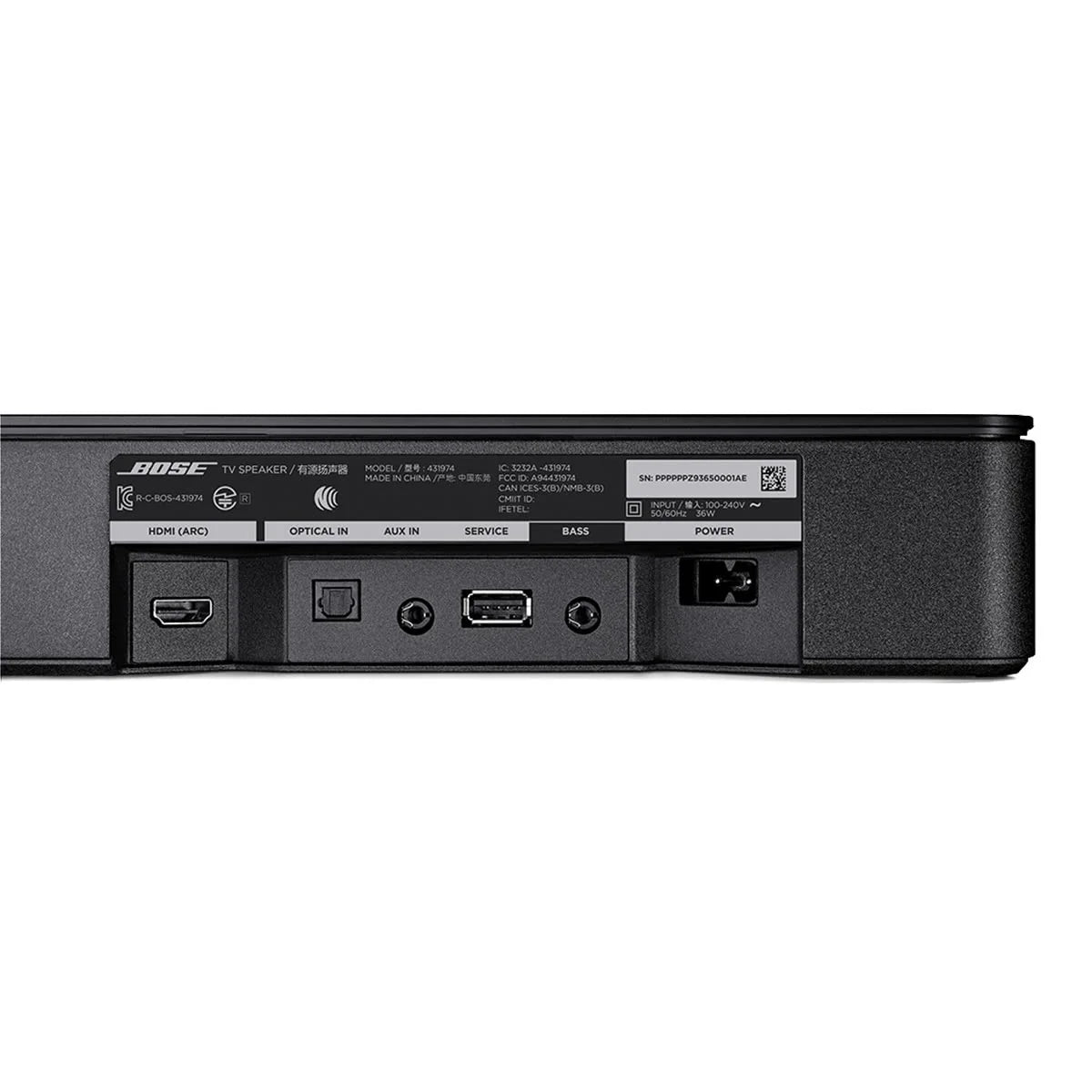 Black Wireless Bluetooth TV Speaker F39920