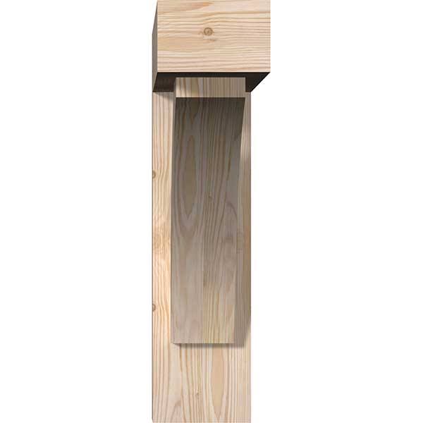 Thorton Block Smooth Bracket with Offset Brace, Douglas Fir N88211