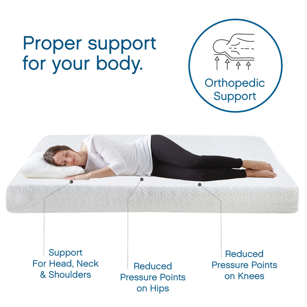 8 Gel Memory Foam Mattress, Twin E2017