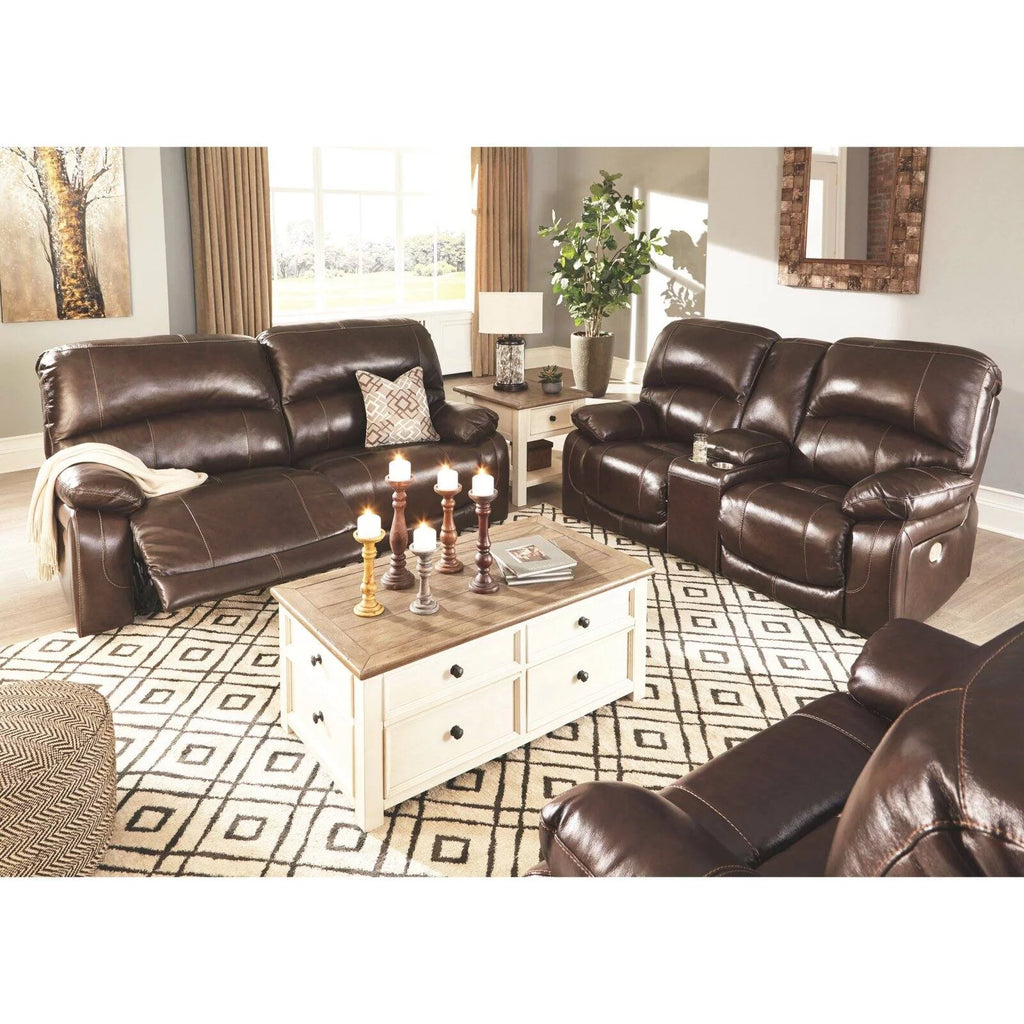 Gray Leather Power Reclining Sofa Z2581