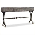 3 Drawer Wood & Metal Console Table Y107750