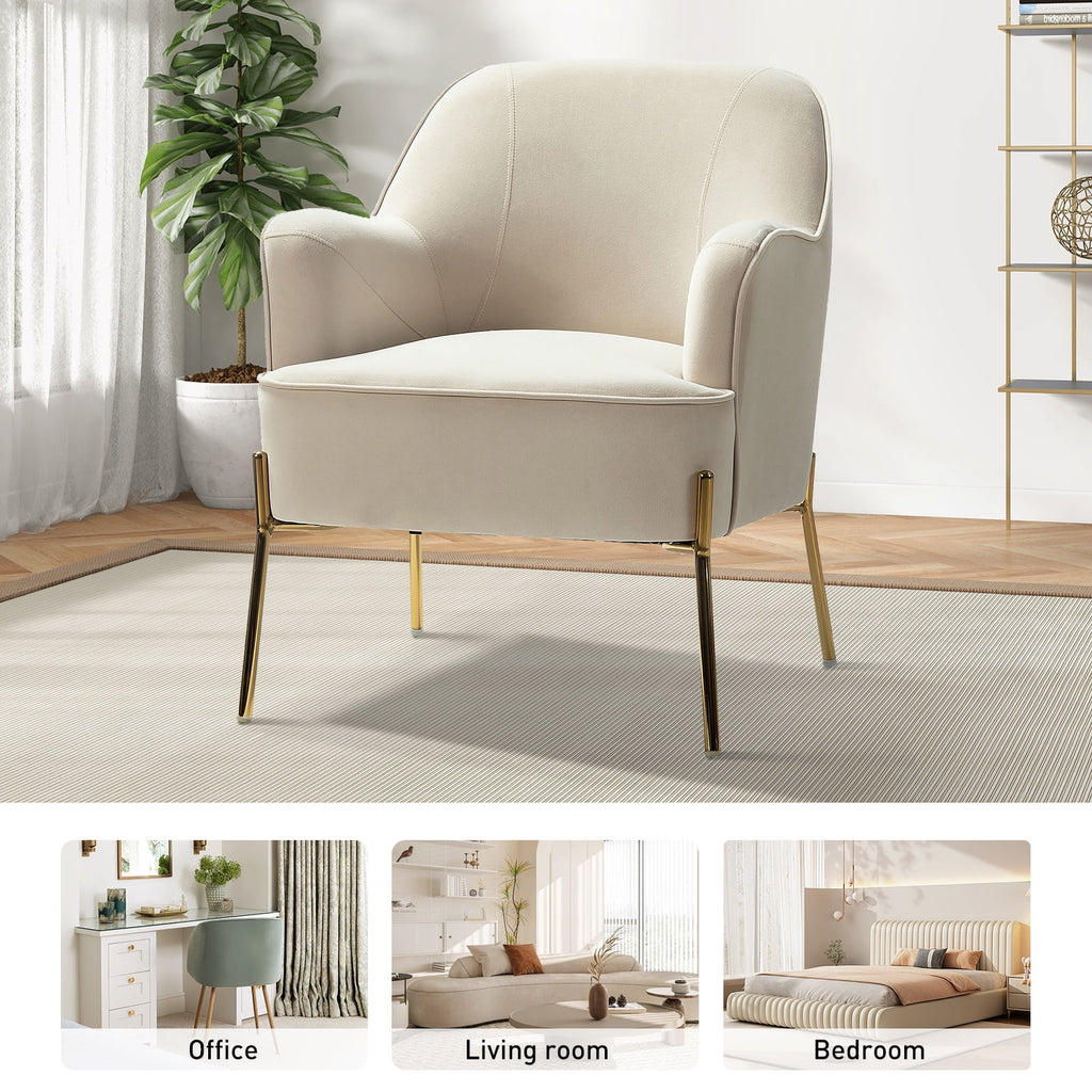 Pink Velvet Upholstered Accent Chair G329712
