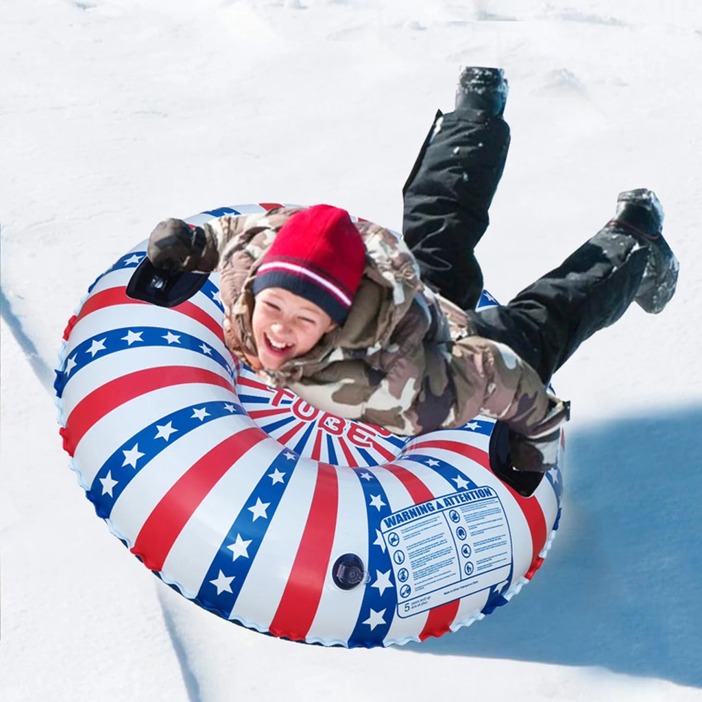 Inflatable Ski Ring PVC Snow Tube with Handle T7850