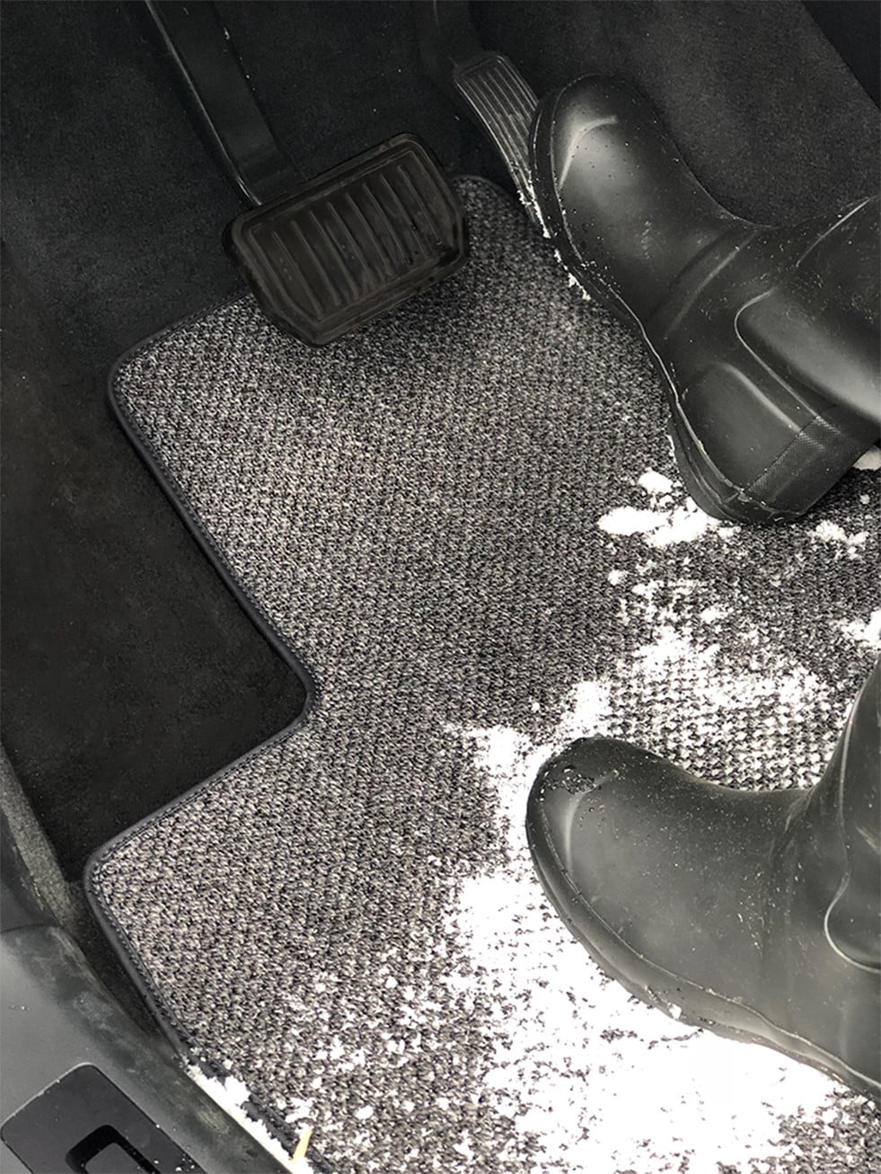 Beige All-Weather Textile Car Mats for Tesla Model X V776