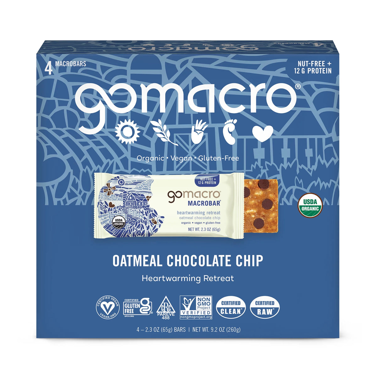 Organic Vegan Protein Bars, 4 ct R1251