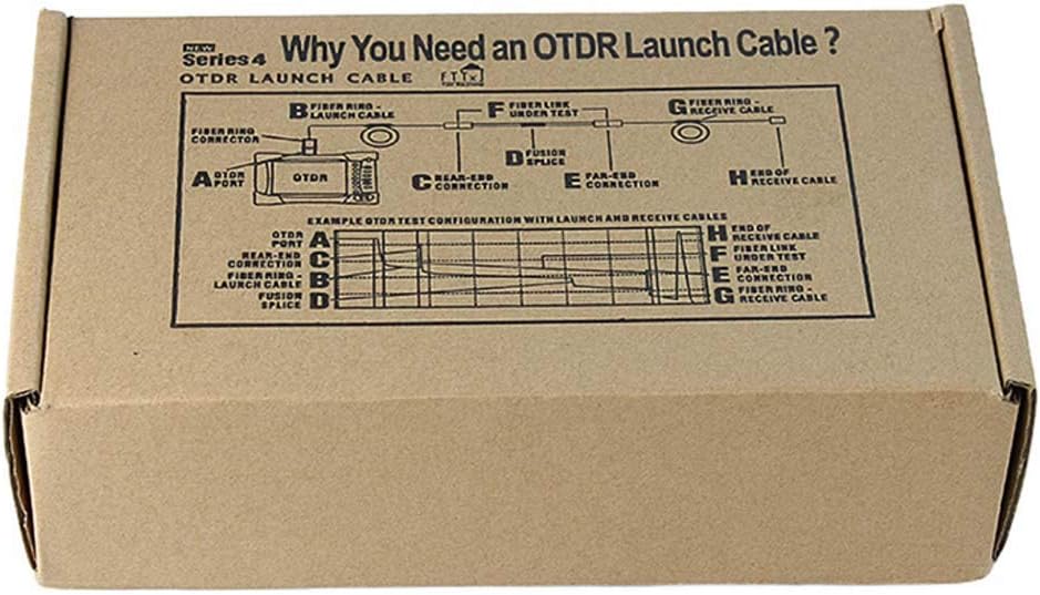Fiber Optic OTDR Launch Cable Box G652D Singlemode 9/125 SC/APC-SC/APC Connector (2000M) F98366
