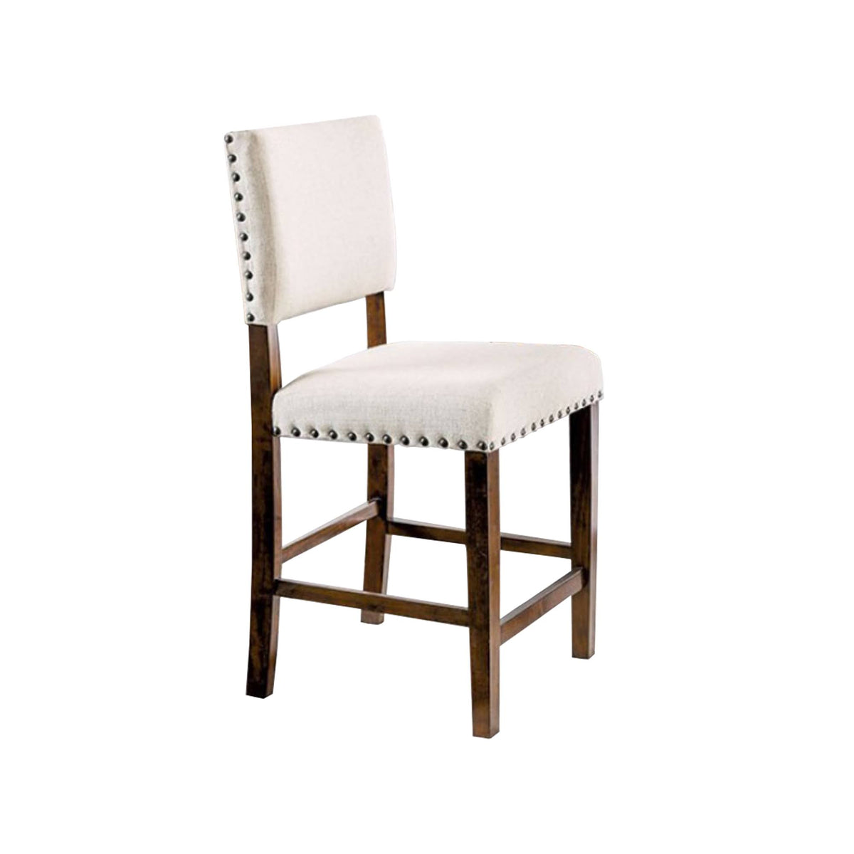 Brown Cherry Finish Counter Height Chair, Set of 2 G212