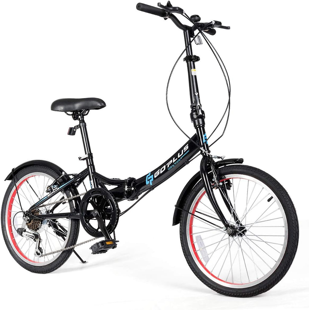 20'' Folding Bike, 7 Speed Shimano Gears, Lightweight Iron Frame J221
