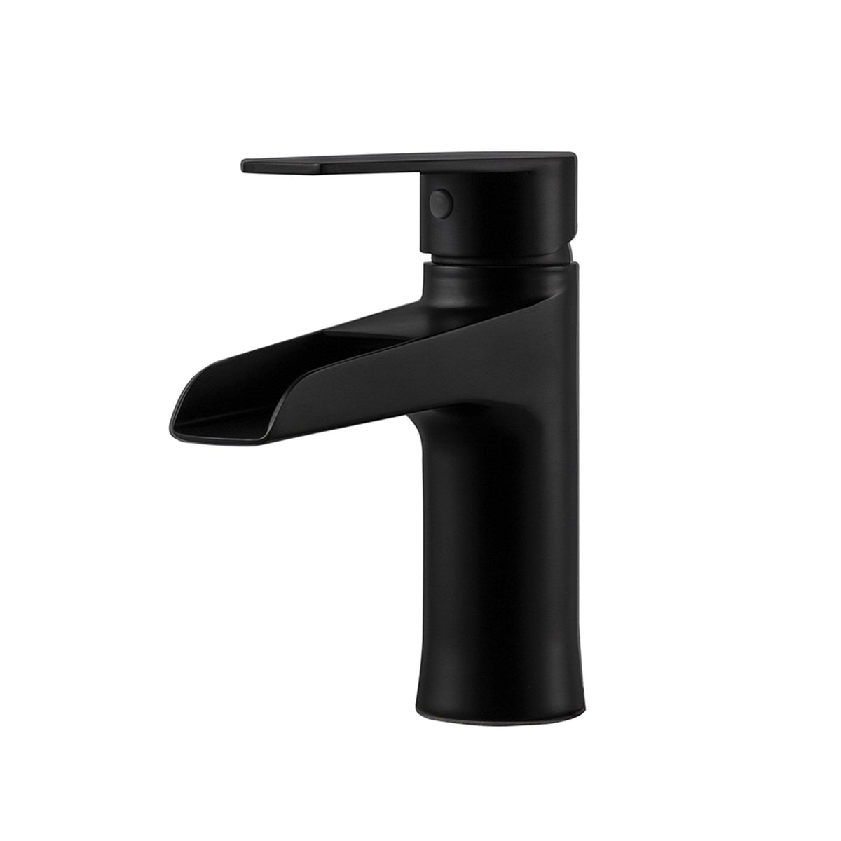 Matte Black Stainless Steel Single Hole Waterfall Bathroom Faucet R984