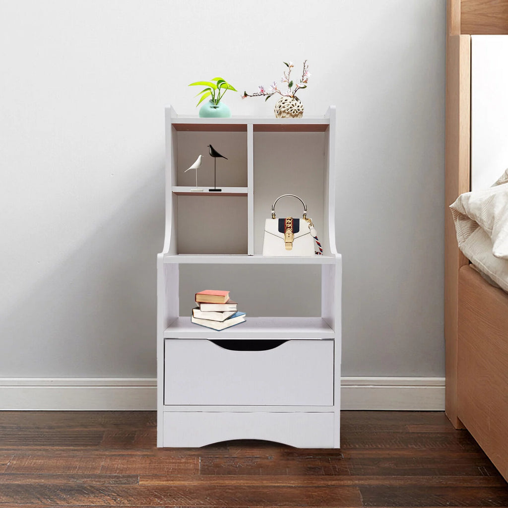 Wooden Nightstand with Drawer I975