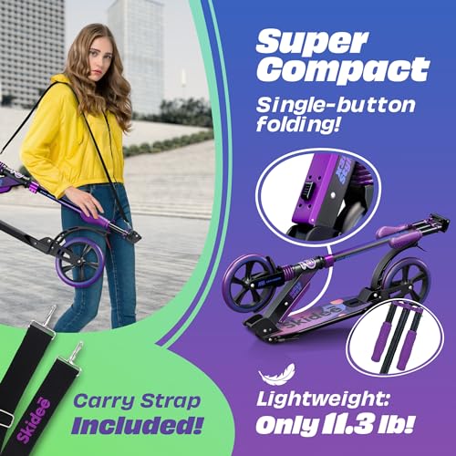 Adjustable Folding Adult Scooter with Large Wheels C170