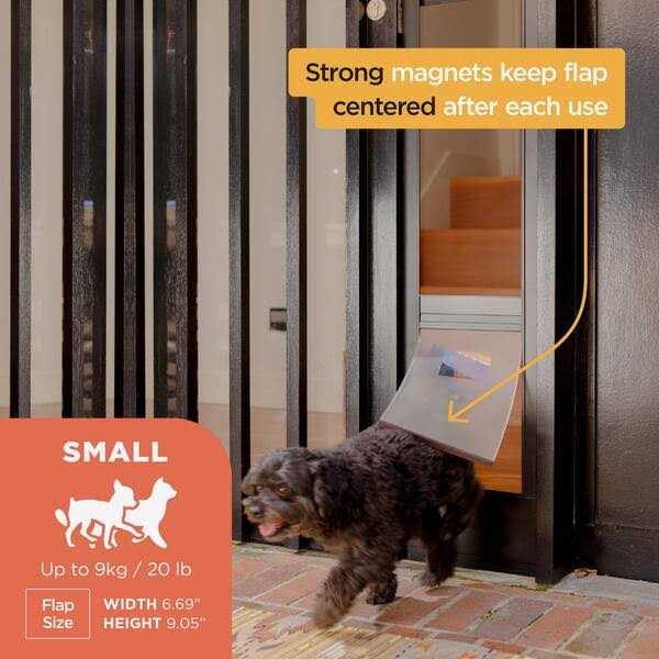 Black Patio Dog & Cat Door E597