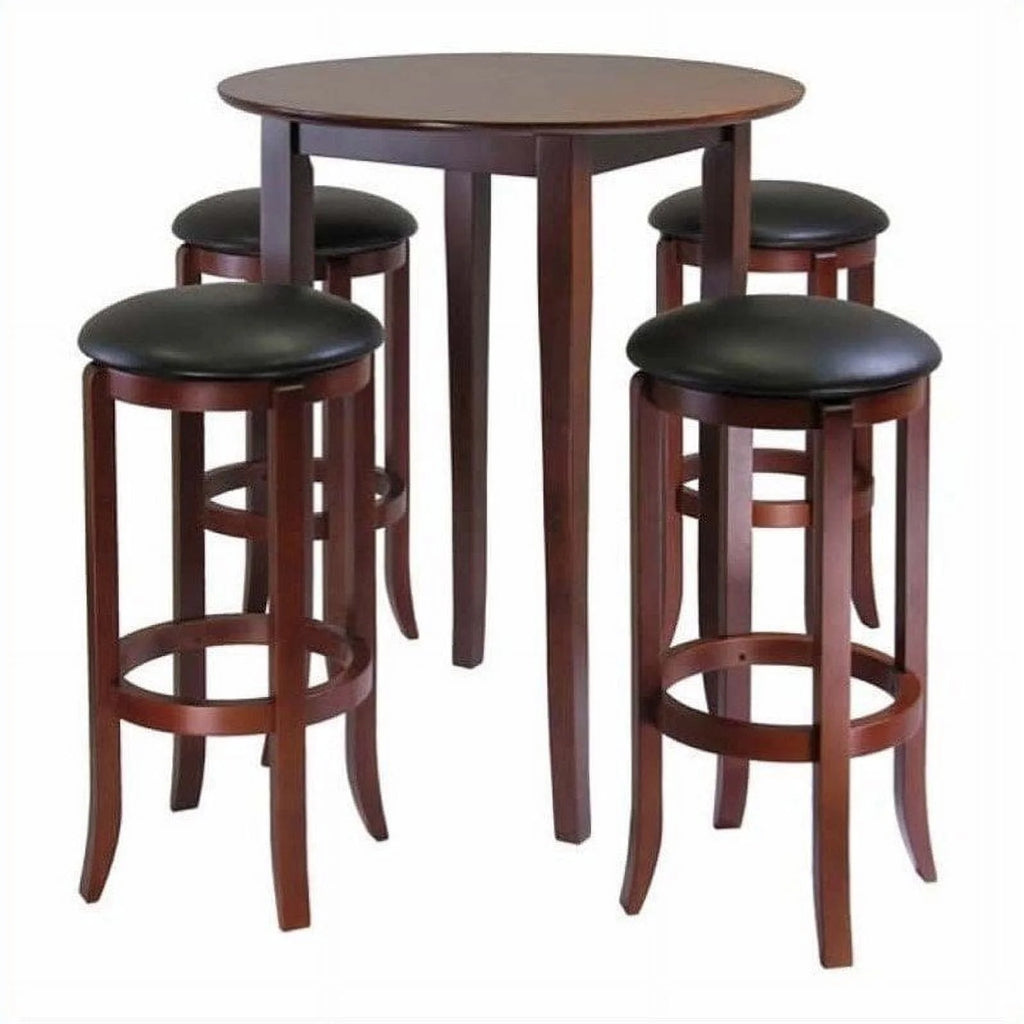 5 Pc Walnut Finish Pub Set J29989