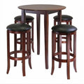 5 Pc Walnut Finish Pub Set J29989