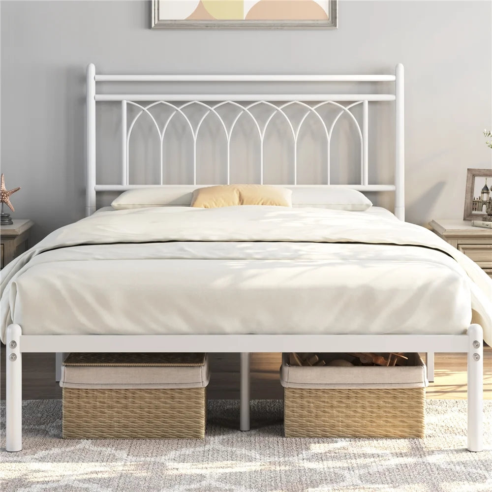 Black Queen Metal Platform Bed K706