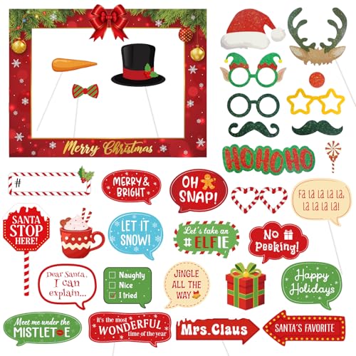 Christmas Photo Booth Props & Frame G539552